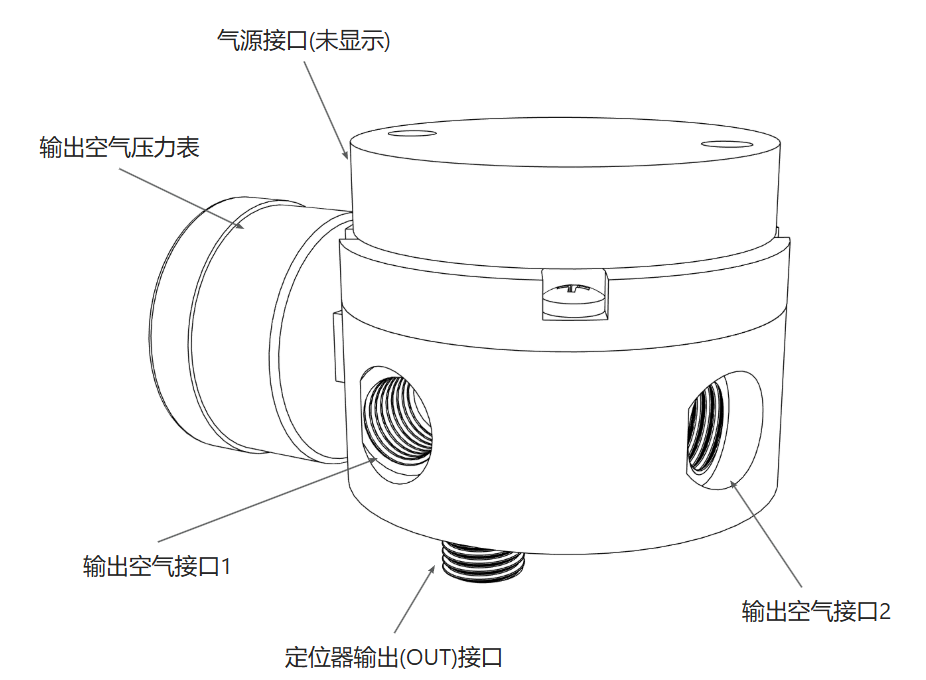 图9-8 双作用放大器结构及接口示意图